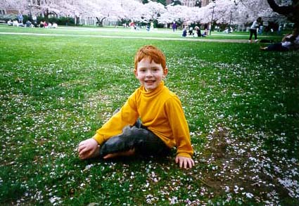 Don't tell him his hair is red...